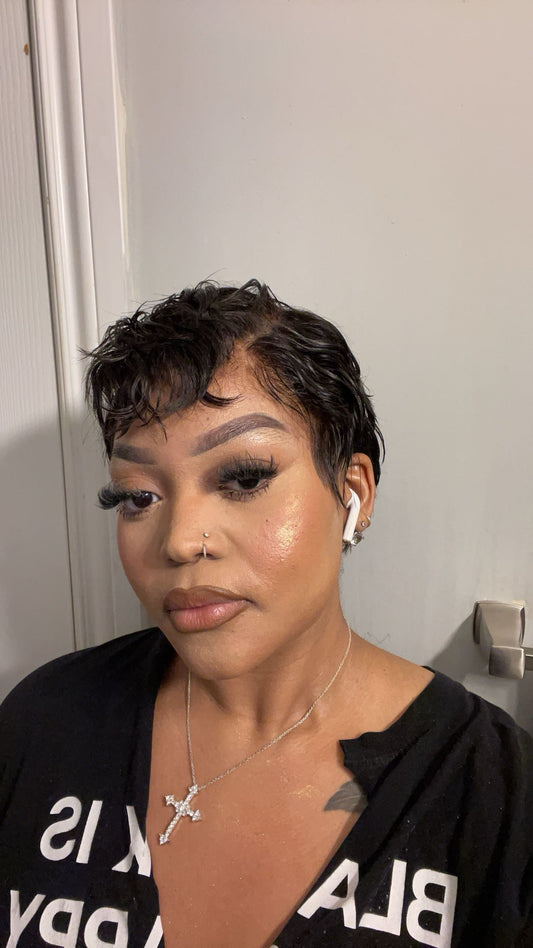 HD full lace pixie wig