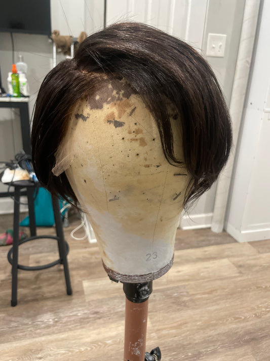 Long HD full lace pixie cut wig
